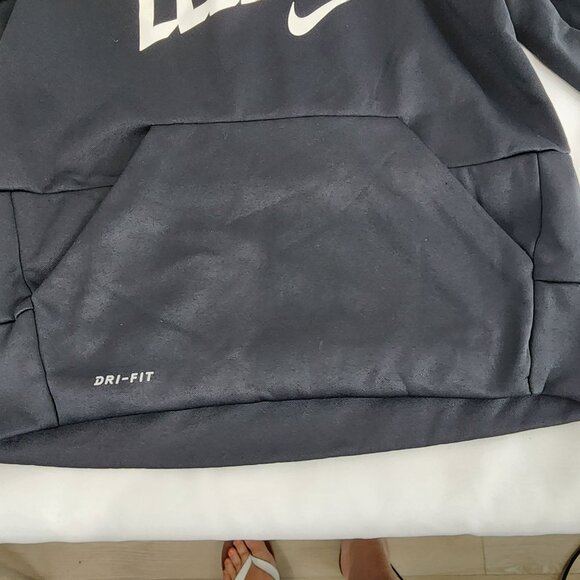 Nike Dri-Fit Hoodie Sweatshirt S Black Polyester - Picture 13 of 15